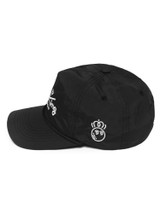 Malbon Roll King Nylon Rope Hat - Black