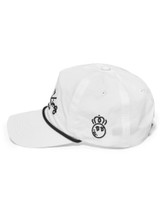 Malbon Roll King Nylon Rope Hat - White