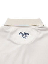 Malbon Trophy Performance Pique Polo - Ivory