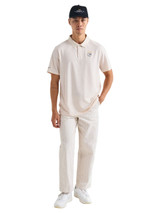 Malbon Trophy Performance Pique Polo - Ivory