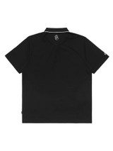 Malbon Roll King Performance Pique Polo - Black