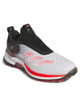 adidas Adizero ZG BOA Spikeless Golf Shoes - Ftwr White/Lucid Red/Core Black