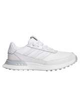 adidas Womens S2G 25 Leather Spikeless Golf Shoes - Ftwr White/Silver Met.
