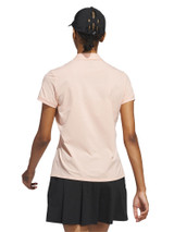 adidas Womens Ultimate365 Tour Twistknit Polo Shirt - Powder Coral