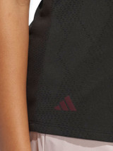 adidas Womens Ultimate365 Diamond Jacquard Polo Shirt - Black
