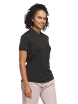 adidas Womens Ultimate365 Diamond Jacquard Polo Shirt - Black