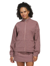 adidas Womens Ultimate365 Gingham Jacket - Aurora Ruby