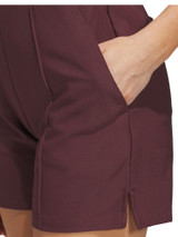 adidas Womens Pintuck 5-Inch Pull On Short - Aurora Ruby