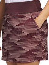 adidas Womens Ultimate365 Printed 16-Inch Skort - Aurora Ruby