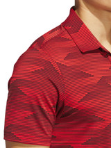 adidas Ultimate365 Speed Stripe Polo Shirt - Aurora Ruby/Pure Ruby