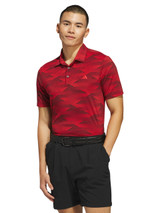 adidas Ultimate365 Speed Stripe Polo Shirt - Aurora Ruby/Pure Ruby
