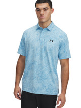 Under Armour Drive Jacquard Polo - Stream/Ether Blue