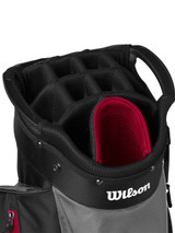 Wilson Feather Cart Bag - Black/Red