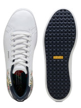 Puma x Palm Tree Crew Classic G Golf Shoes - Puma White/Deep Navy/Red Fire