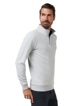 TravisMathew Cloud Quarter Zip 2.0 - Heather Light Grey