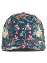 Puma x Palm Tree Crew Floral Tech Cap - Deep Navy/Red Fire