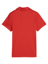 Puma Junior Girls PURE Short Sleeve Polo - Red Fire