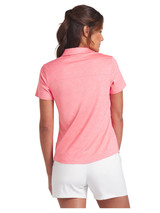 Puma Womens MATTR Lianas Jacquard Golf Polo - Peach Frost
