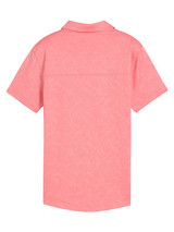 Puma Womens MATTR Lianas Jacquard Golf Polo - Peach Frost