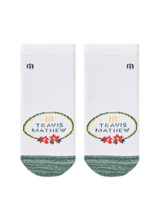 TravisMathew Lone Palm Ankle Socks - White
