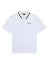 Malbon Grasse Pique Polo - White