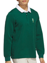 adidas Classic Chip Graphic Rugby Shirt - Collegiate Green