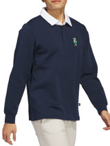 adidas Classic Chip Graphic Rugby Shirt - Collegiate Navy