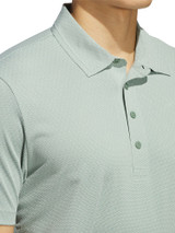 adidas Ultimate365 Tour Textured Polo Shirt - Silver Green
