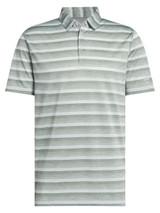 adidas Two-Colour Striped Polo Shirt - Silver Green/Wonder Silver