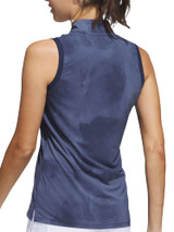 adidas Womens Ultimate365 Tour Sleeveless Polo Shirt - Collegiate Navy