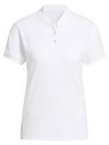 adidas Womens Ultimate365 Diamond Jacquard Polo Shirt - White