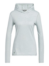 adidas Womens Ultimate365 Emboss Hoodie - Wonder Silver