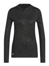 adidas Womens Ultimate365 Emboss Hoodie - Black