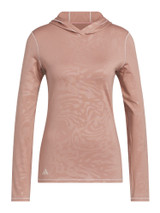 adidas Womens Ultimate365 Emboss Hoodie - Warm Clay