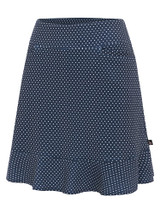 Birdee Sport Women's Cosmic Wave 18" Skort - White/Navy