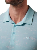 TravisMathew Featherweight City Polo - Cory Blue