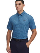 Under Armour Playoff 3.0 Printed Polo - Ether Blue/Stream