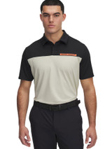 Under Armour T2G Colour Block Polo - Black/Khaki Base/Fire