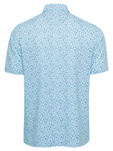 Greg Norman Bartenders Choice Textured Mesh Polo - Misty Turquoise