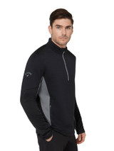 Callaway Textured 1/4-Zip Pullover - Caviar