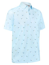 Callaway All Over Birdie Polo - Arctic Paradise