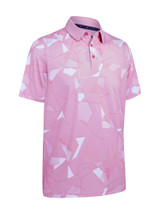 Callaway Kick Flip Print Polo - Strawberry Pink