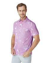 Callaway Kick Flip Print Polo - Strawberry Pink