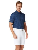 Callaway All Over Large Chev Print Polo - Peacoat
