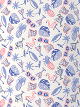 Ben Hogan Springtime Printed Polo Shirt - Bright White