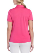 Ben Hogan Women's Solid Ventilation Polo - Fuchsia Purple