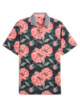 Puma MATTR Beautiful Game Golf Polo - Deep Navy/Red Fire