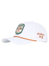 Malbon Vacation Club Nylon Rope Cap - White