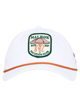 Malbon Vacation Club Nylon Rope Cap - White