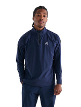 Malbon Performance Raglan Quarter Zip - Navy